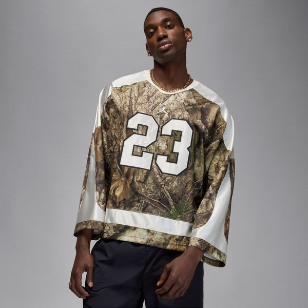 JORDAN BROOKLYN REALTREE HOCOKEY JERSEY "MEDIUM OLIVE/SAIL/SAIL"