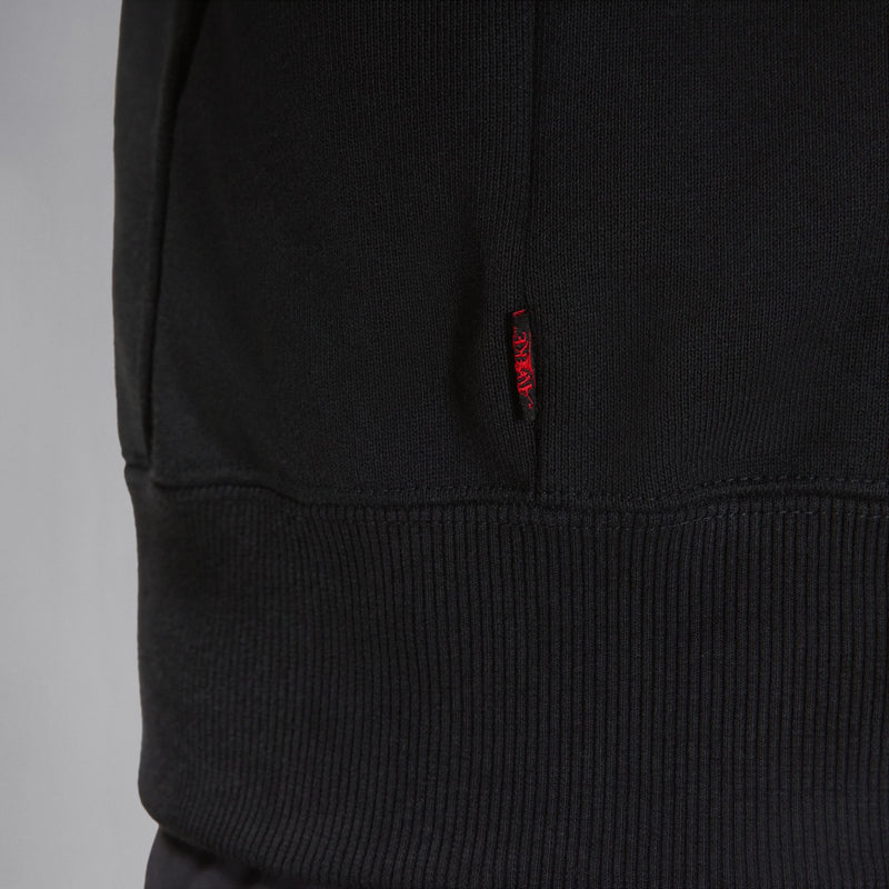 JORDAN X AWAKE NY FULL ZIP FLEECE HOODIE "BLACK/UNIVERSITY RED"