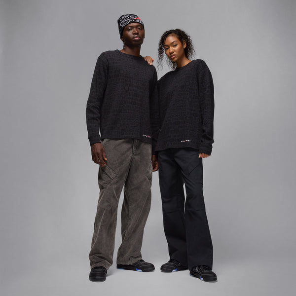 JORDAN X AWAKE NY THERMAL SHIRT "BLACK/BLACK/WHITE/UNIVERSITY RED"