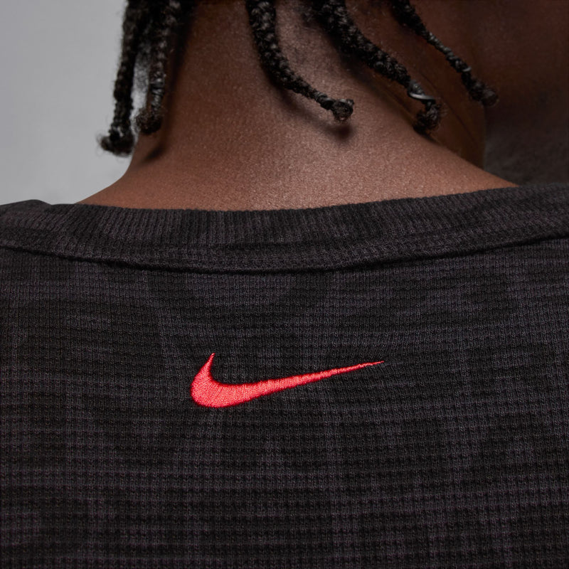 JORDAN X AWAKE NY THERMAL SHIRT "BLACK/BLACK/WHITE/UNIVERSITY RED"