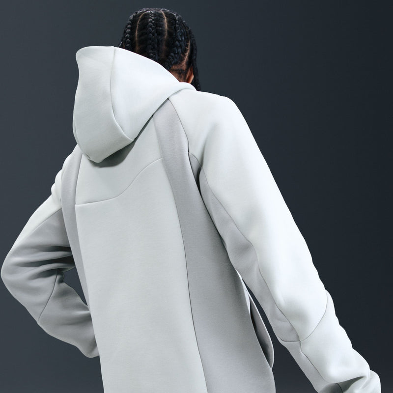 NIKE TECH COLOR BLOCK FULL ZIP WINDRUNNER JACKET "LIGHT SILVER/LT SMOKE GREY/BLACK"