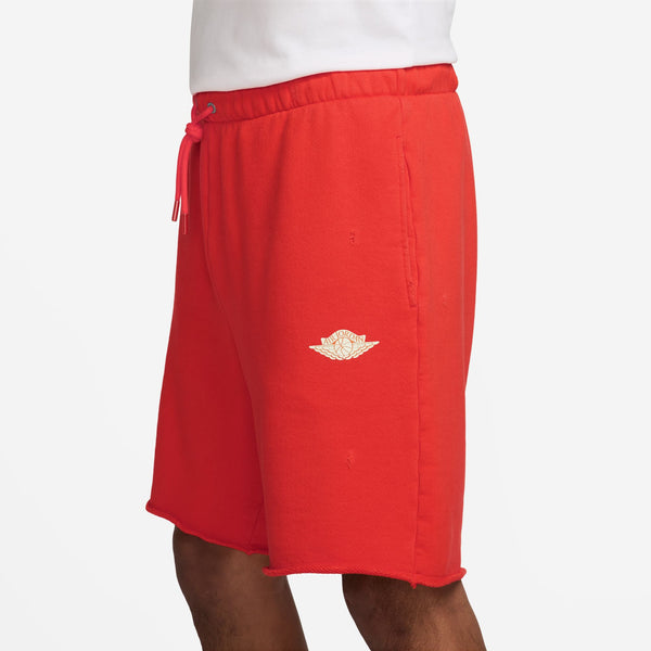 AIR JORDAN RARE AIR FRENCH TERRY SHORTS "CHILE RED/SAIL"
