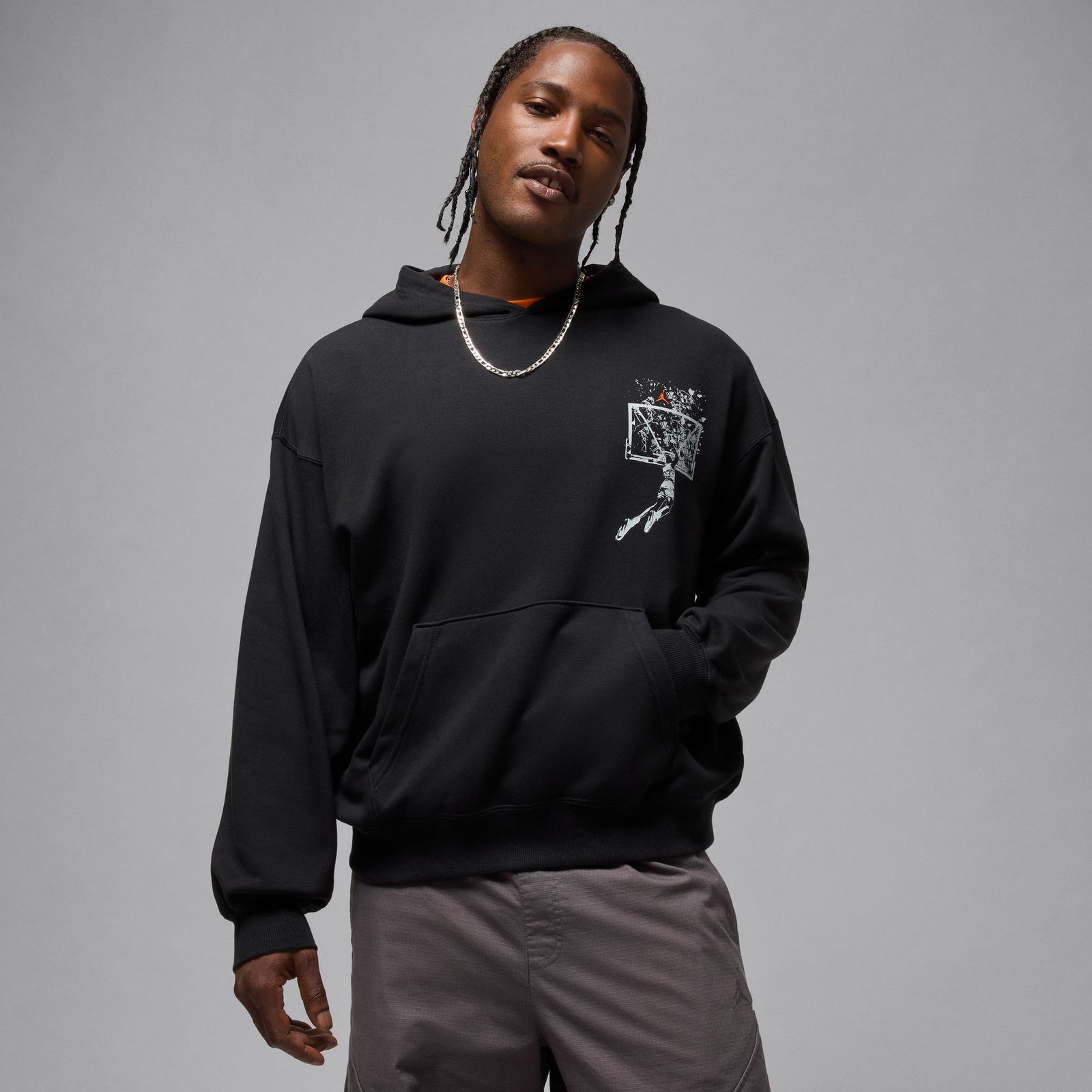 AIR JORDAN BROOKLYN OVERSIZED PULLOVER HOODIE 