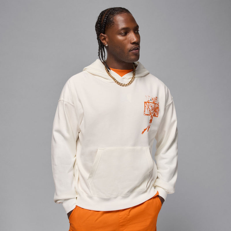 AIR JORDAN BROOKLYN OVERSIZED PULLOVER HOODIE "SAIL/STARFISH"