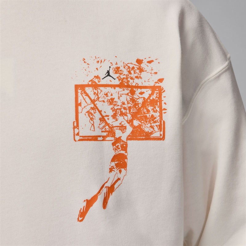 AIR JORDAN BROOKLYN OVERSIZED PULLOVER HOODIE "SAIL/STARFISH"