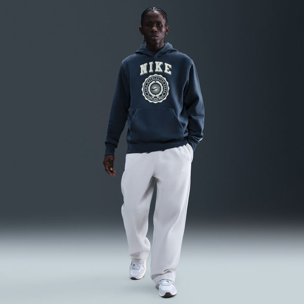NIKE CLUB FLEECE PULLOVER HOODIE "THUNDER BLUE/COCONUT MILK/SAIL"
