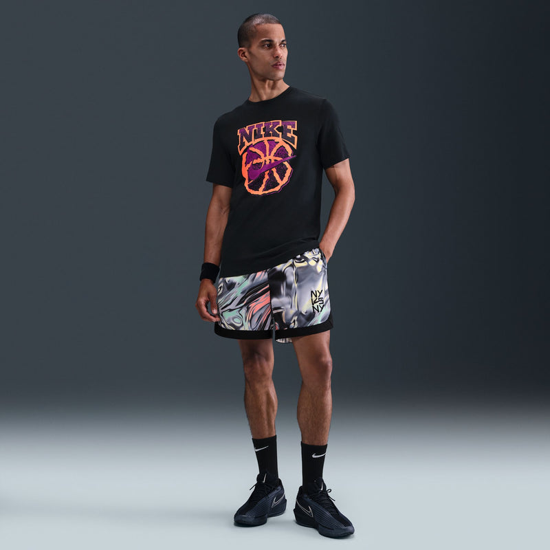 NIKE DRI FIT DNA SHORTS NY25 "LT LASER ORANGE/CRIMSON PULSE/BLACK"