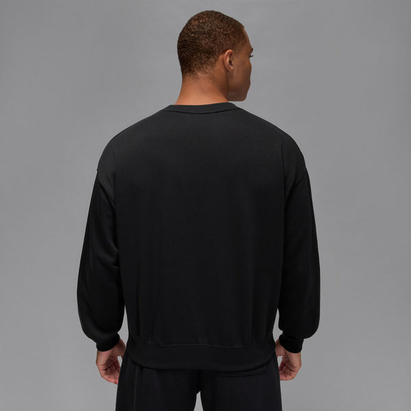 JORDAN BROOKLYN FLEECE CREWNECK SWEATSHIRT "BLACK/GAMMA BLUE"