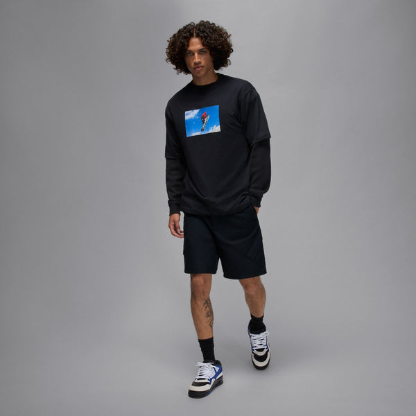 MEN'S MOUTAINSIDE T-SHIRT "BLACK/LT PHOTO BLUE"