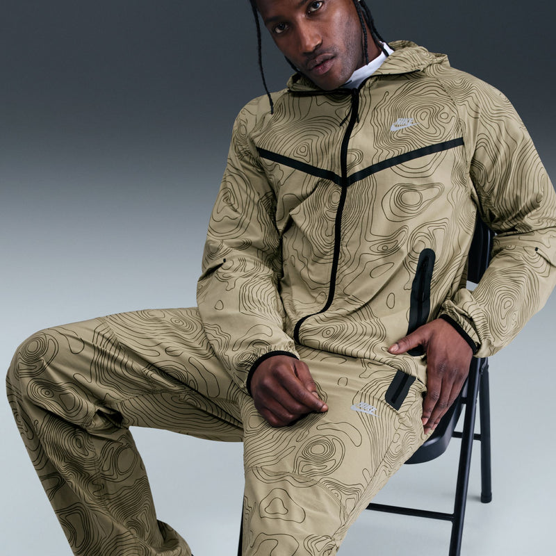 NIKE TECH OPEN HEM WOVEN PANTS "NEUTRAL OLIVE"