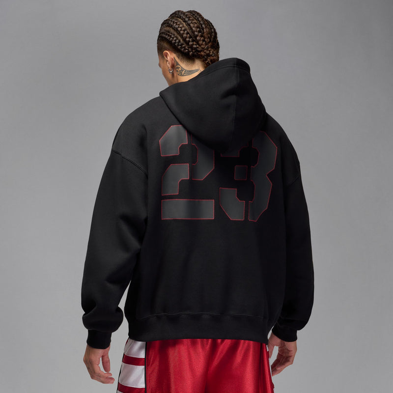 JORDAN BROOKLYN OVERSIZED FLEECE HOODIE "BLACK"