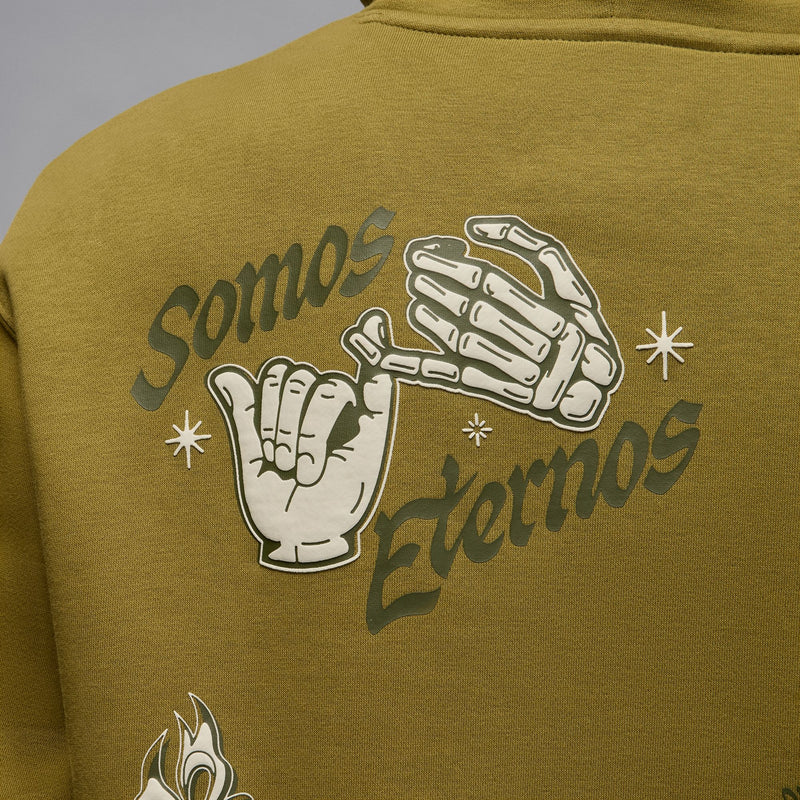JORDAN SOMOS ETERNOS FLEECE PULLOVER HOODIE "PACIFIC MOSS"