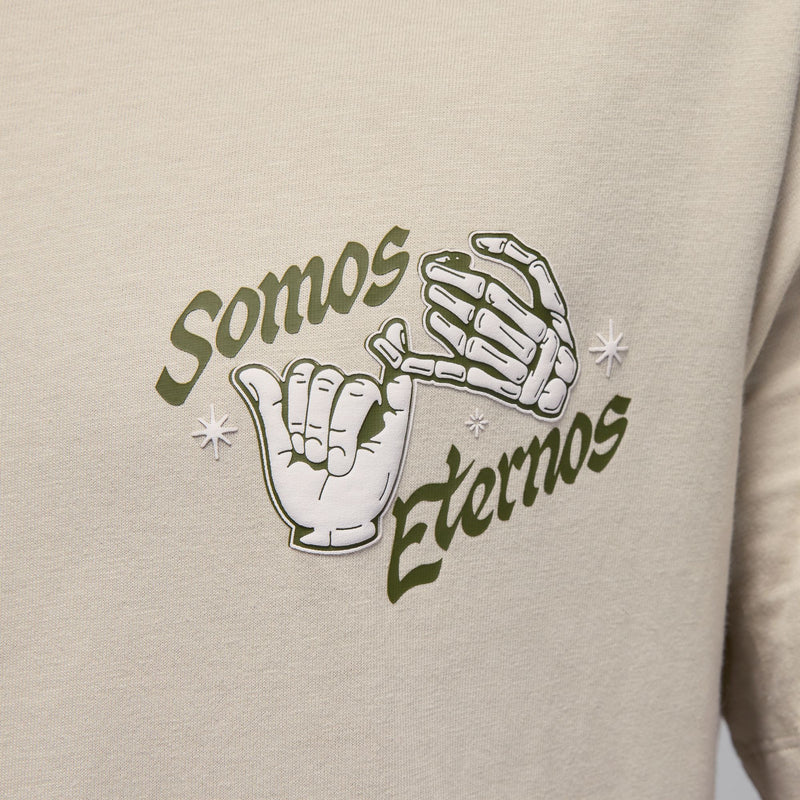 JORDAN SOMOS ETERNOS T-SHIRT "LIGHT STONE/LEGION GREEN"