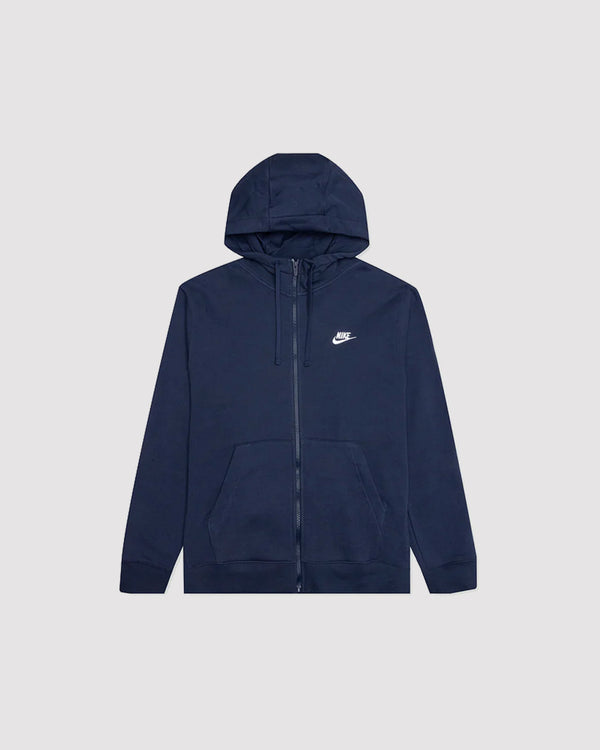 CLUB FLEECE ZIP UP HOODIE "OBISIDIAN"