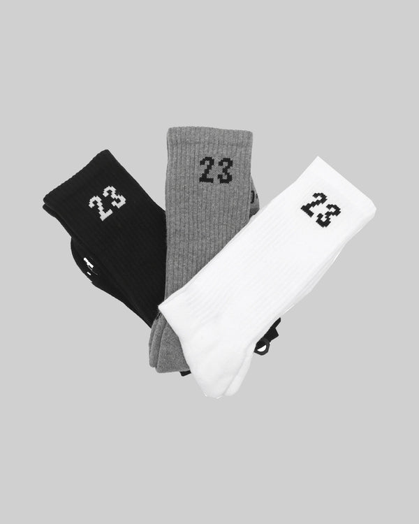 JORDAN ESSENTIALS CREW SOCKS (3 PAIRS) "MULTI-COLOR"