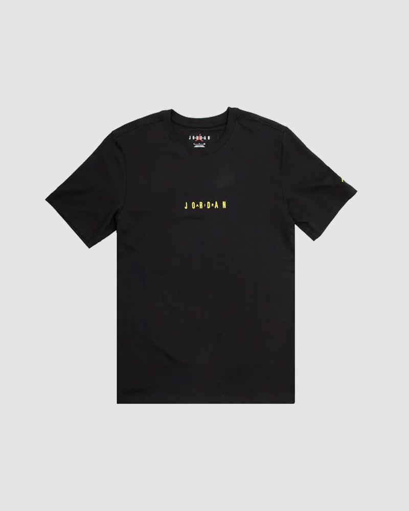 Jordan, Shirts, Air Jordan Graphic Print Logo Shirt Black Gold Yellow