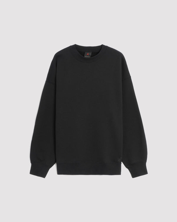 W FLIGHT FLEECE CREWNECK SWEATSHIRT "BLACK"