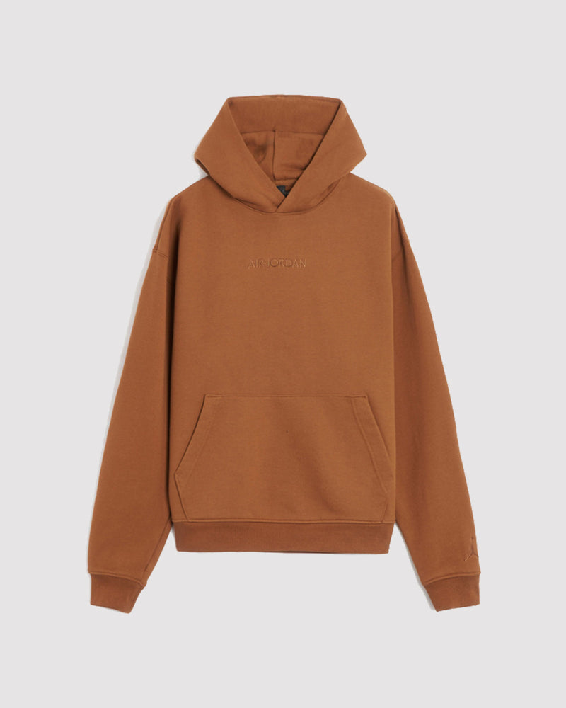 WORDMARK FLEECE HOODIE "LT BRITISH TAN"