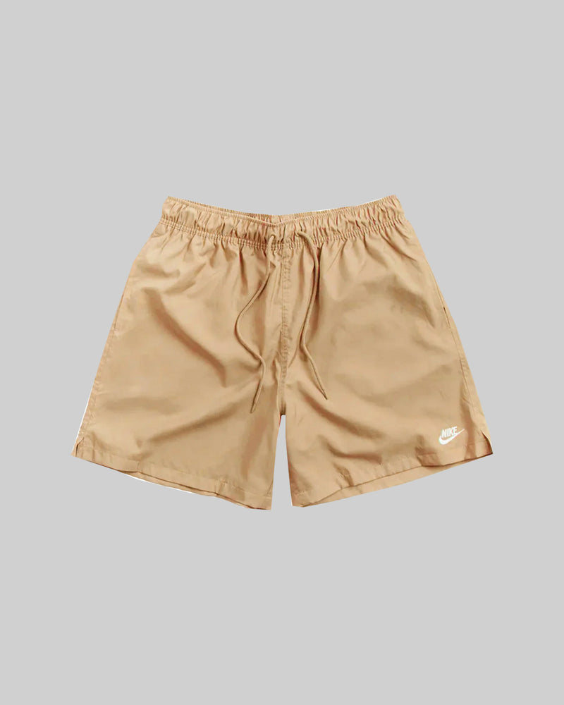 NIKE CLUB WOVEN FLOW SHORTS "BEIGE/WHITE"