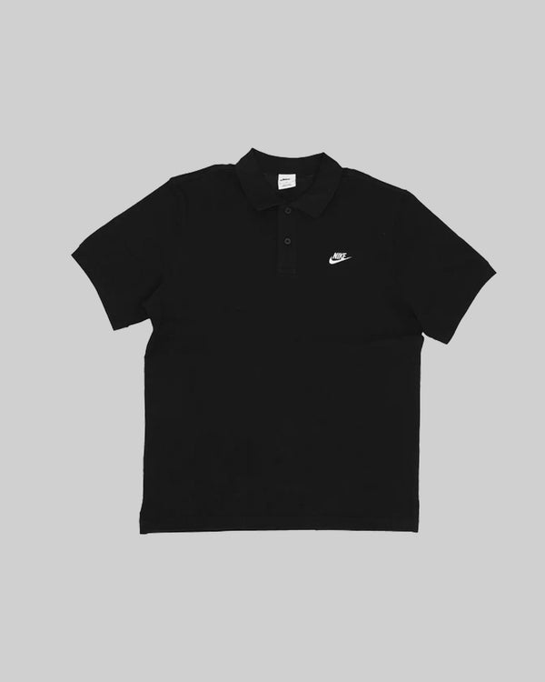 NIKE CLUB SHORT SLEEVE POLO "BLACK/WHITE"