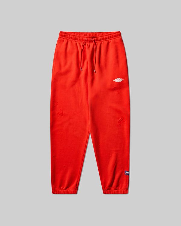 AIR JORDAN RARE AIR FLEECE PANTS "CHILE RED/SAIL"