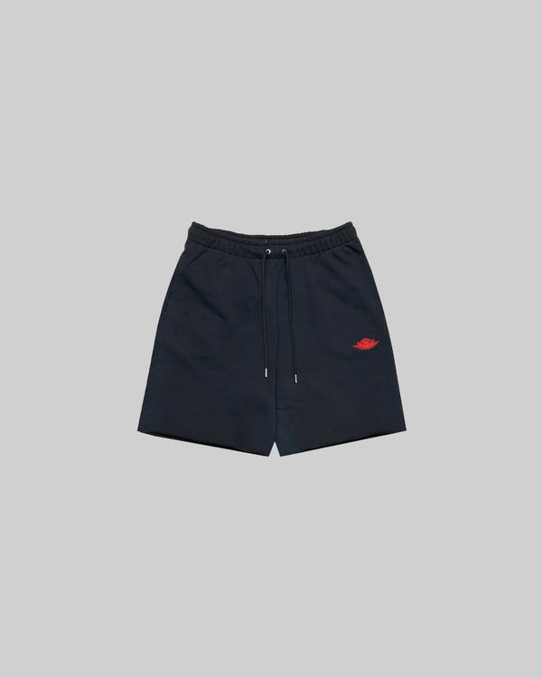 AIR JORDAN RARE AIR FRENCH TERRY SHORTS "BLACK/CHILE RED"