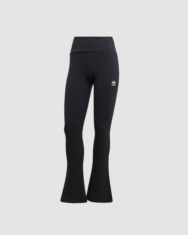 W RIB FLARED PANTS "BLACK"