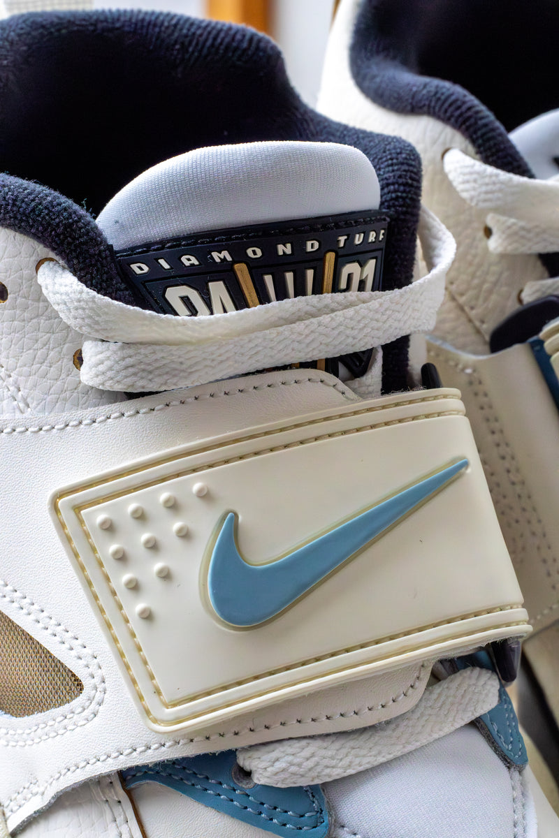 NIKE AIR DIAMOND TURF "SAIL/MICA BLUE-COCONUT MILK-OFF NOIR"