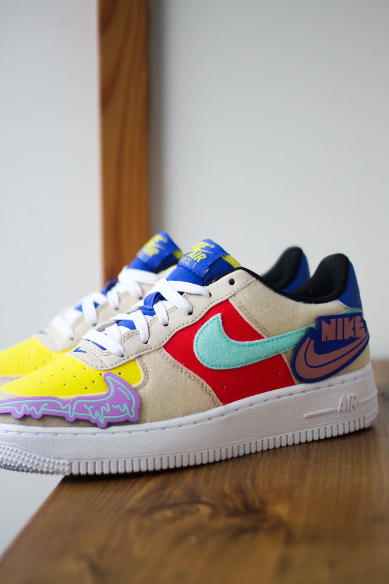 grade school air force 1s lv8 shoes