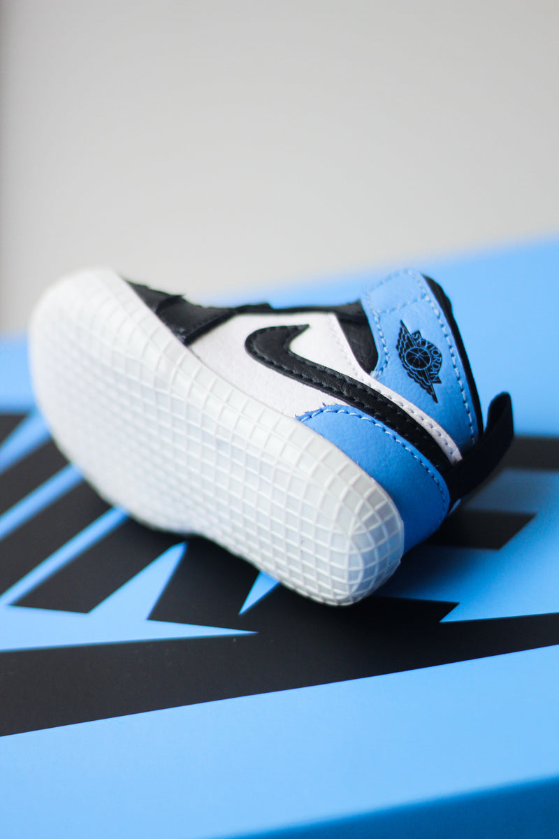 JORDAN 1 CRIB BOOTIE "UNIVERSITY BLUE"