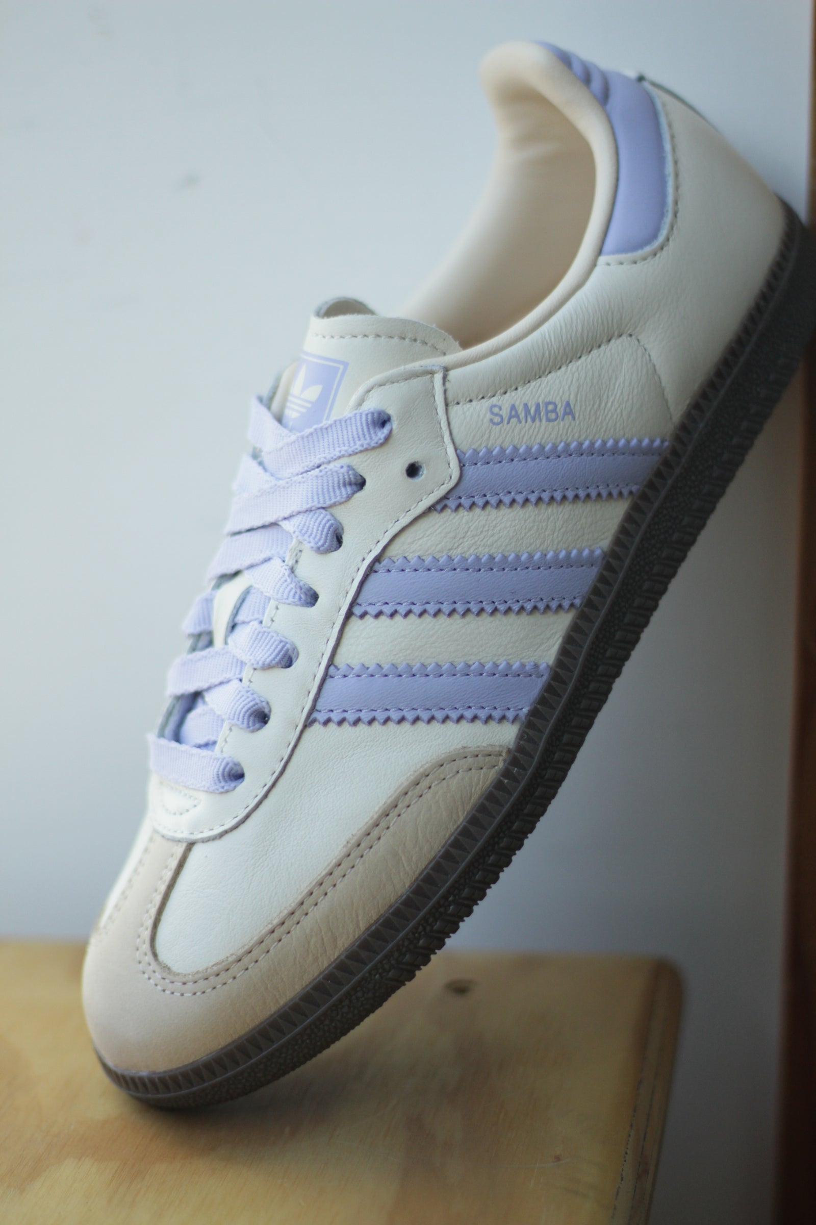 スニーカー [adidas] Adidas Samba OG Cream White Violet Tone W SAMBA OG 