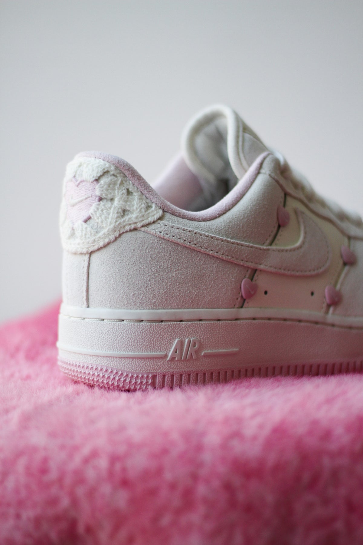 07 Lx Air Force Pink Rose Basket Nike Air Force One Blanche Et