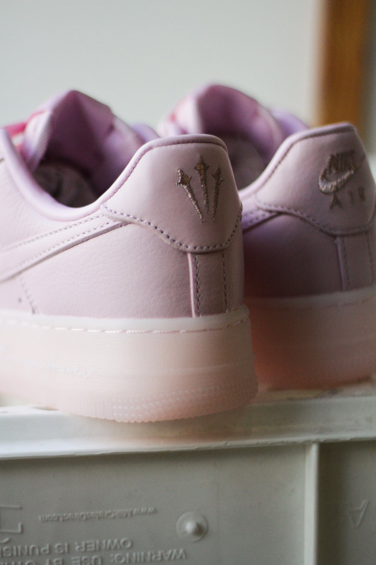 nike air force 1 sage trainers violet mist irridescent