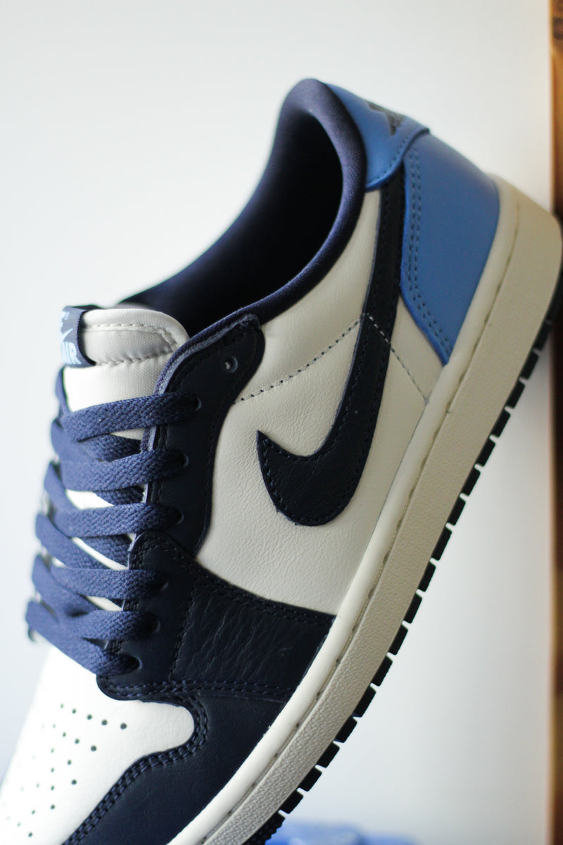 AIR JORDAN 1 LOW OG "OBSIDIAN/UNIVERSITY BLUE-SAIL"