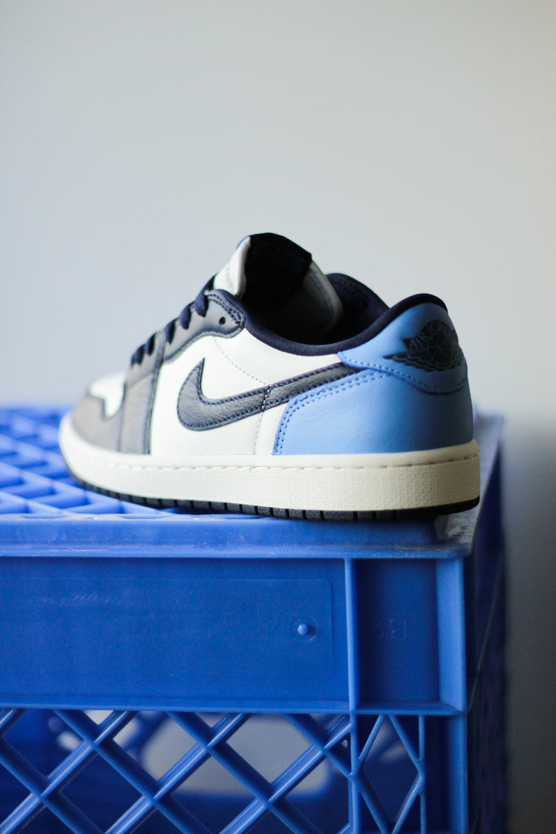 AIR JORDAN 1 LOW OG "OBSIDIAN/UNIVERSITY BLUE-SAIL"