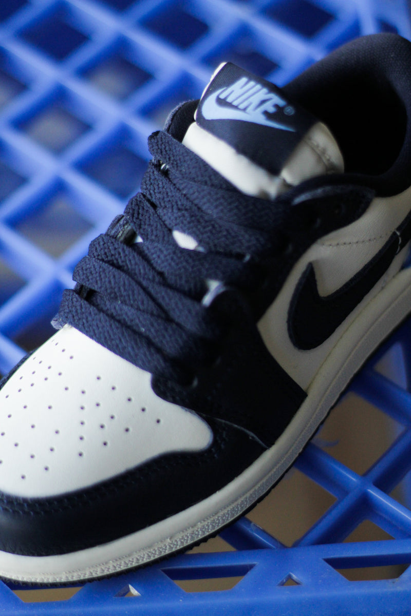 JORDAN 1 RETRO LOW OG (PS) "OBSIDIAN/UNIVERSITY BLUE-SAIL"