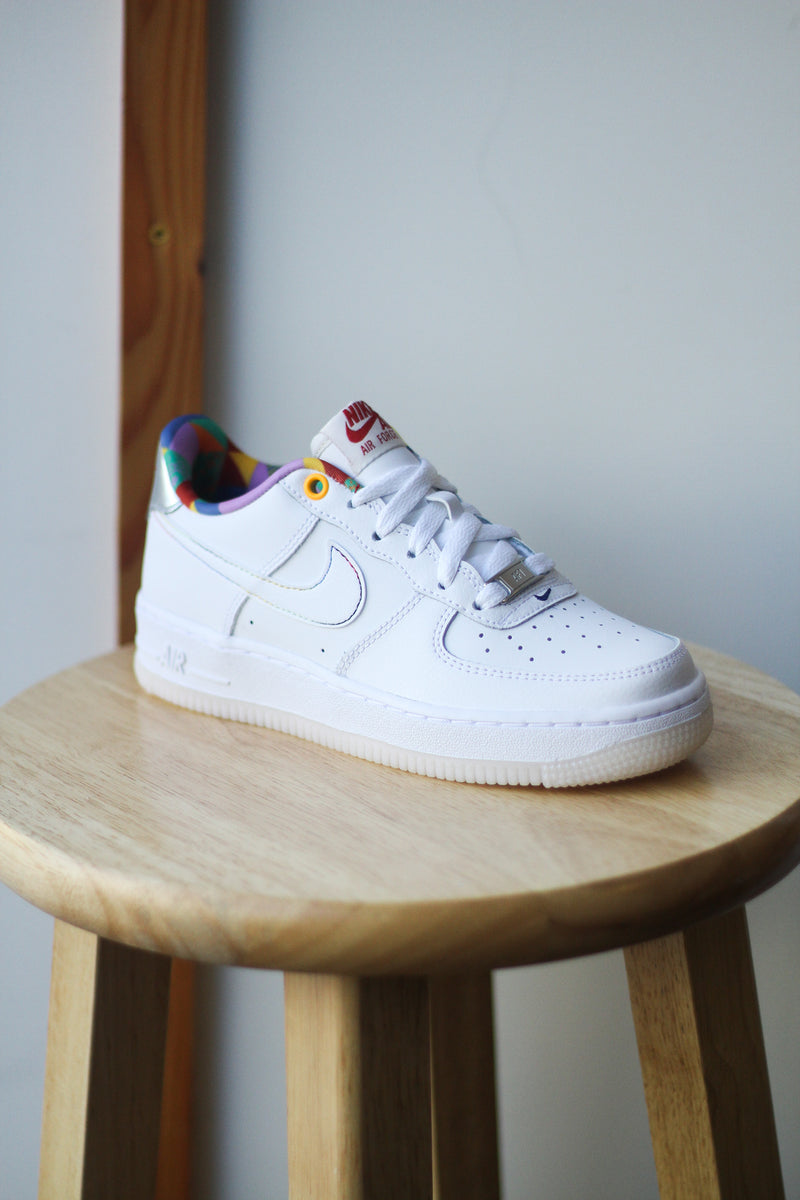 AIR FORCE 1 LV8 (GS) "WHITE”