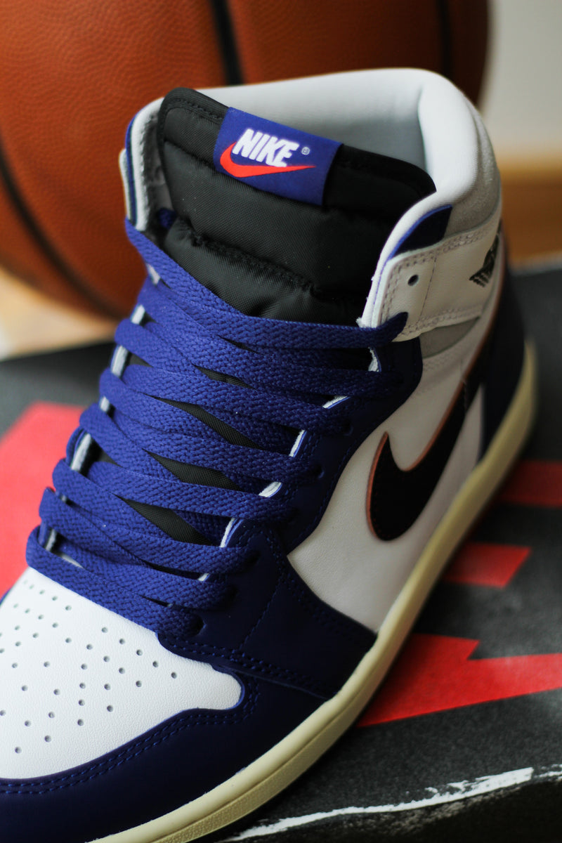 AIR JORDAN 1 RETRO HIGH OG "WHITE/BLACK-NEUTRAL GREY-DEEP ROYAL BLUE"