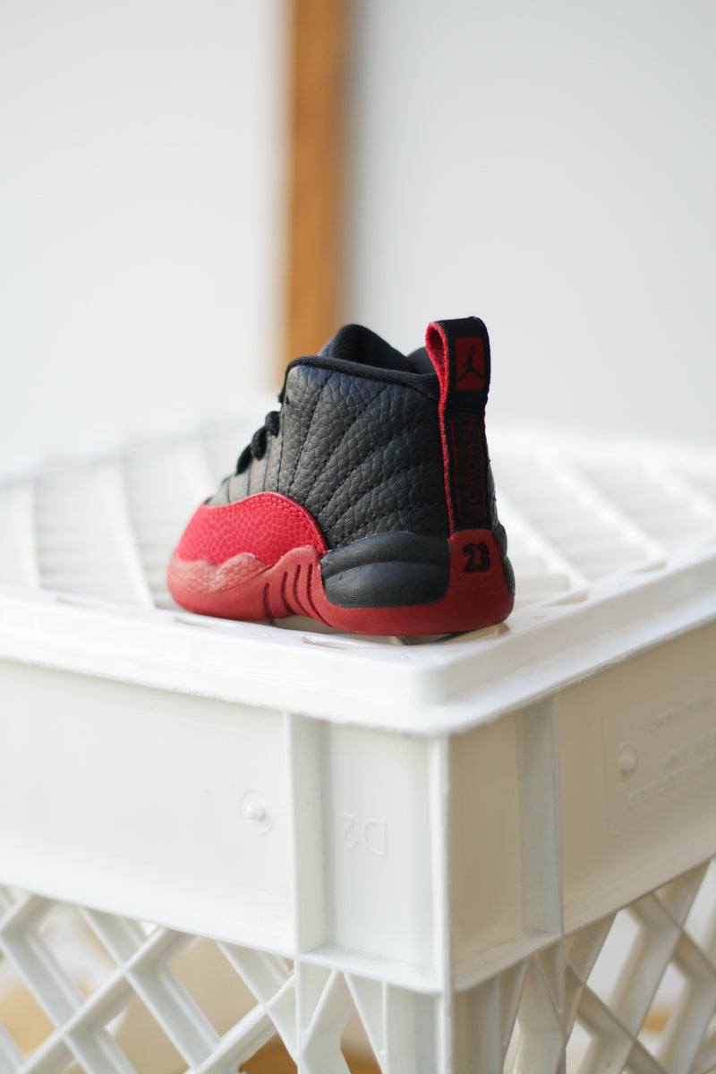 JORDAN 12 RETRO (TD) "BLACK/VARSITY RED"