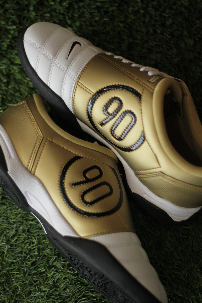 NIKE T90 SP "WHITE/BLACK-METALLIC GOLD"