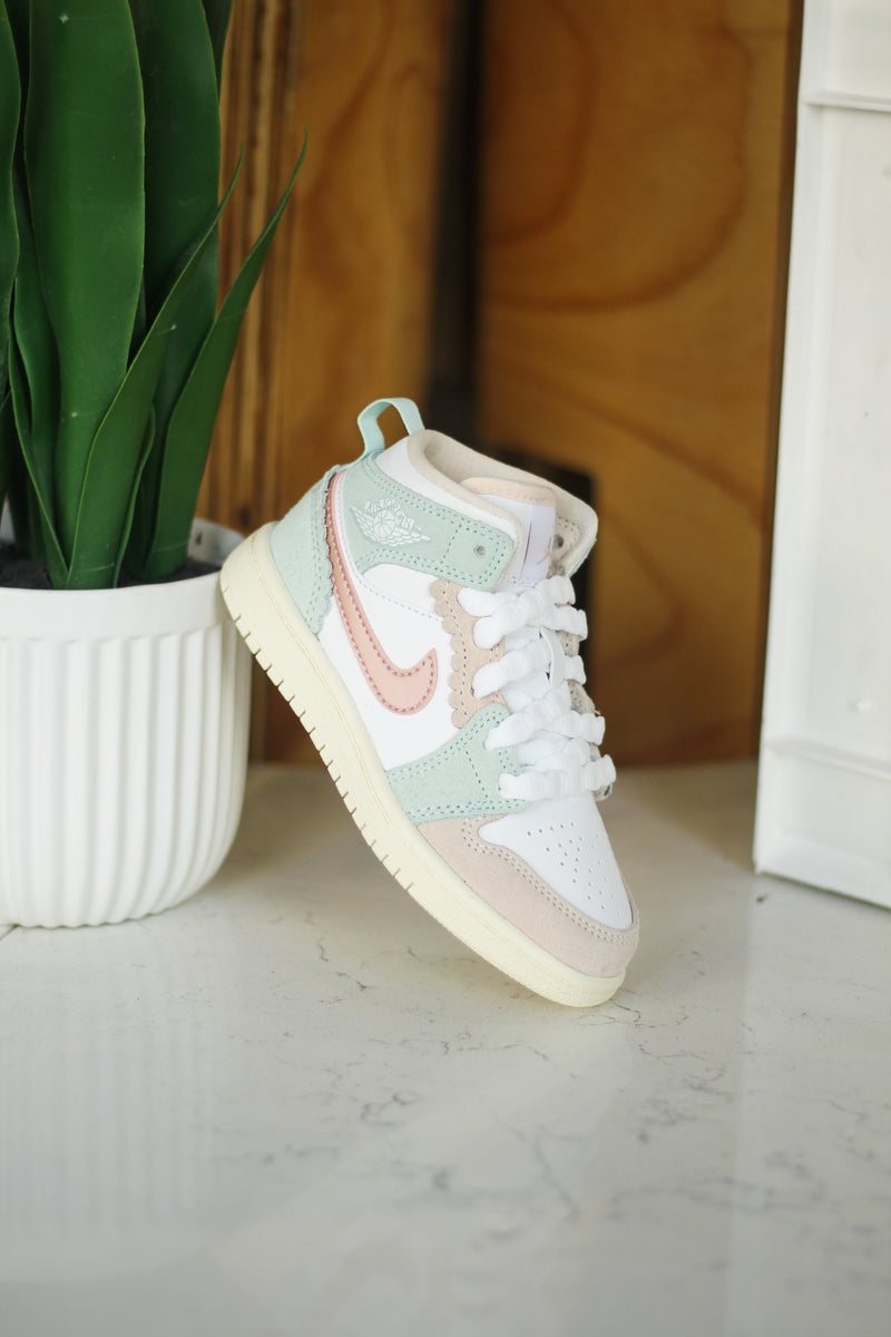 JORDAN 1 MID SE (PS) "PINK OXFORD"