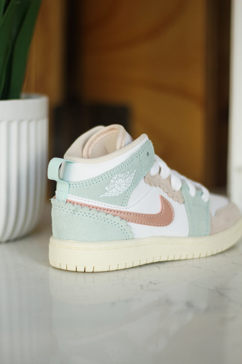 JORDAN 1 MID SE (PS) "PINK OXFORD"