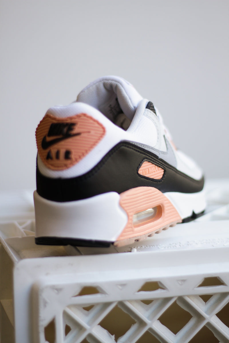 W NIKE AIR MAX 90 "WHITE/WOLF GREY-BLACK-PHOTON DUST"