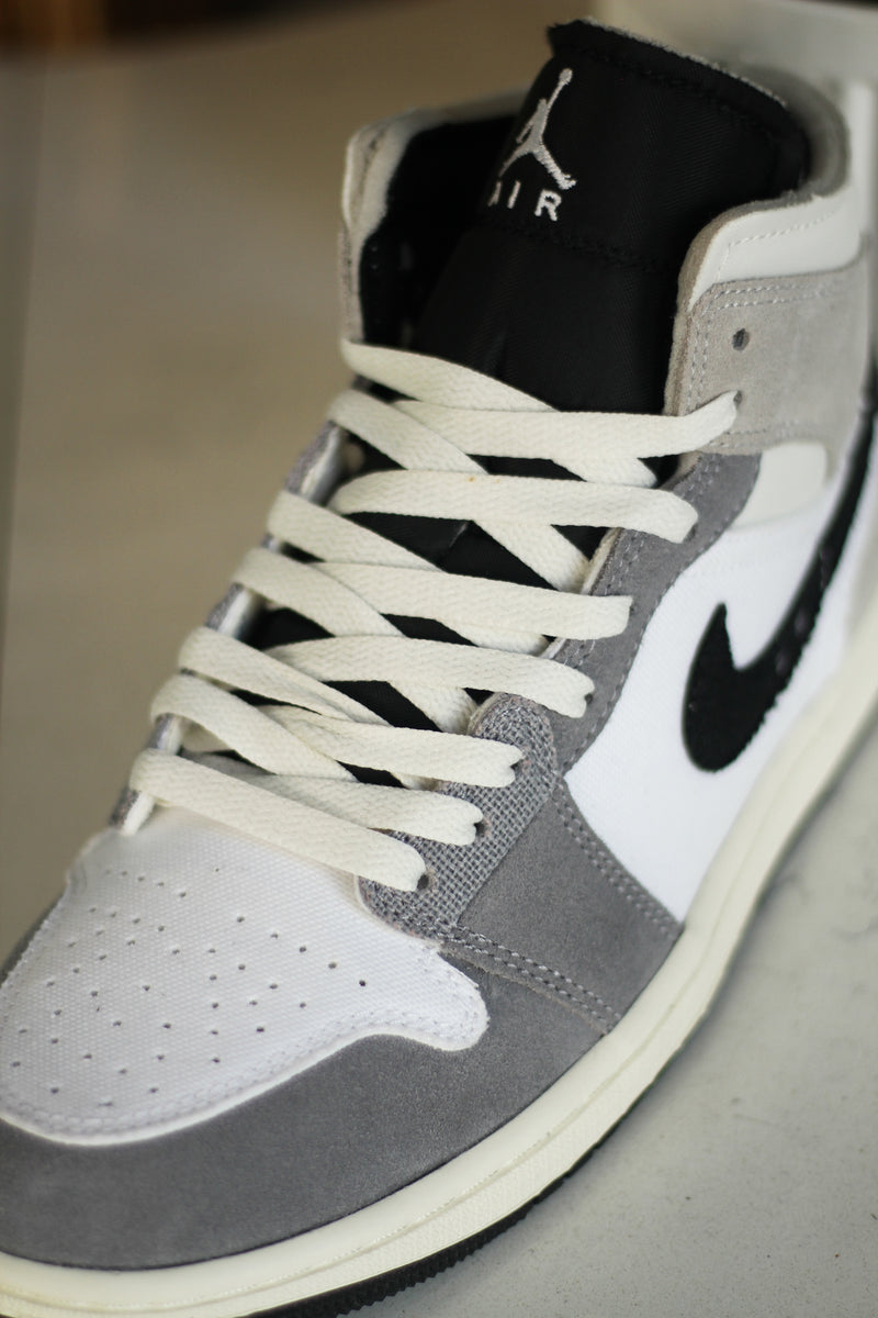 AIR JORDAN 1 MID SE CRAFT (GS) "CEMENT GREY"
