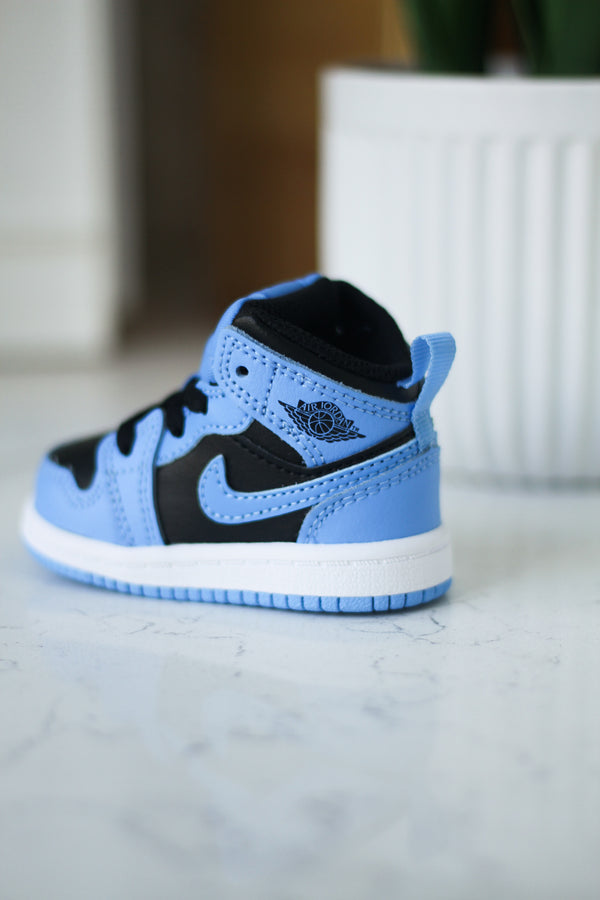 JORDAN 1 MID (TD) "UNIVERSITY BLUE"