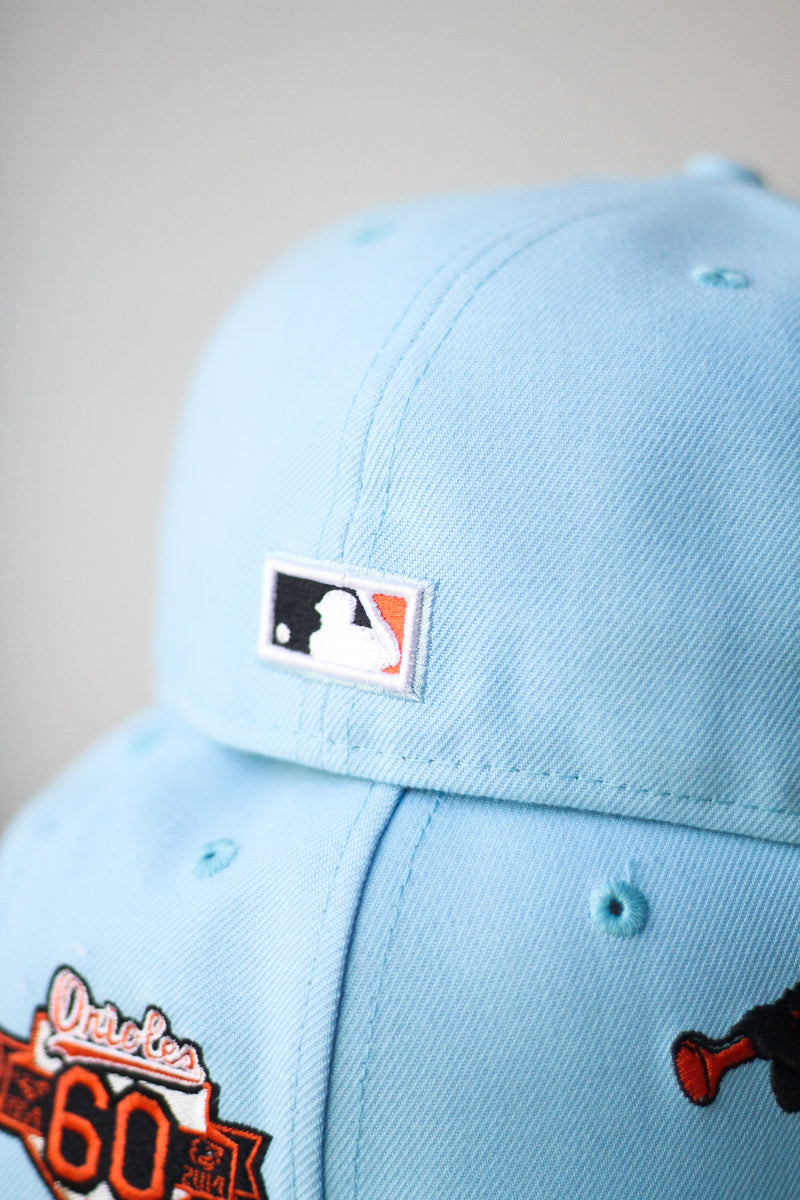 2014 BALTIMORE ORIOLES DOSCIENTOS BLUE FITTED W/ GREY UNDER VISOR
