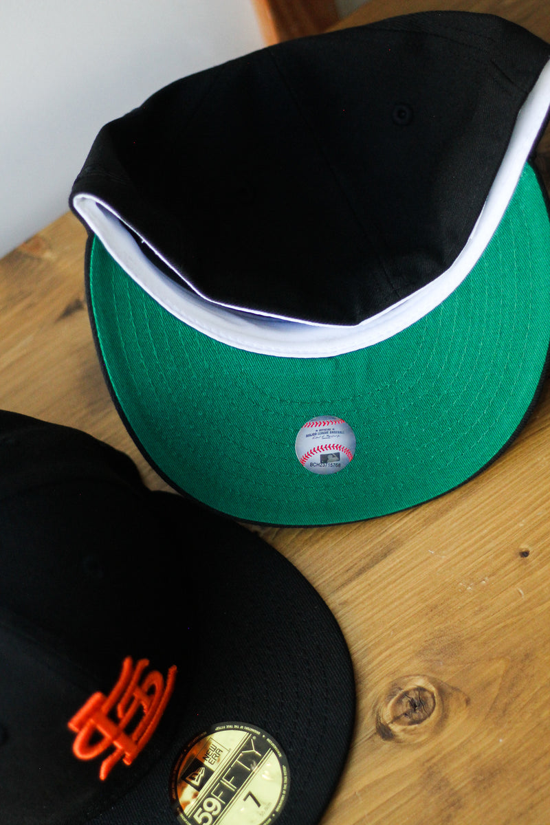 1948 ST LOUIS BROWNS BLACK FITTED W/ GREEN UNDER VISOR