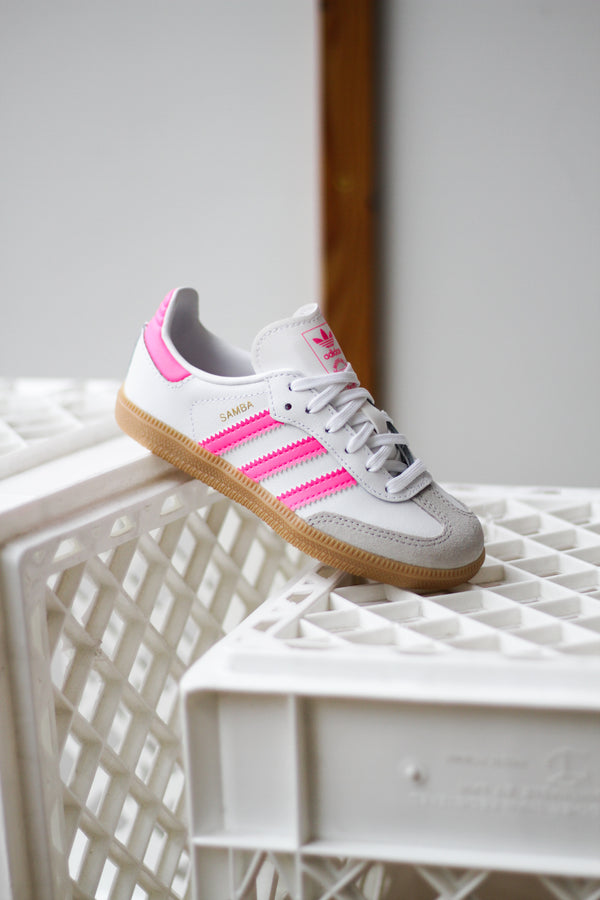 ADIDAS SAMBA OG (PS) "CLOUD WHITE/LUCID PINK/GUM"