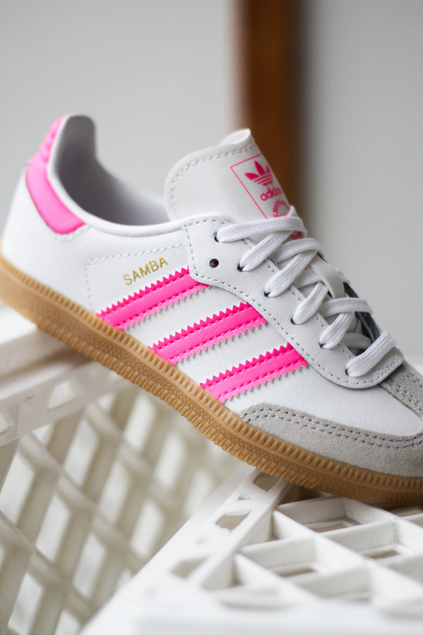 ADIDAS SAMBA OG (PS) "CLOUD WHITE/LUCID PINK/GUM"