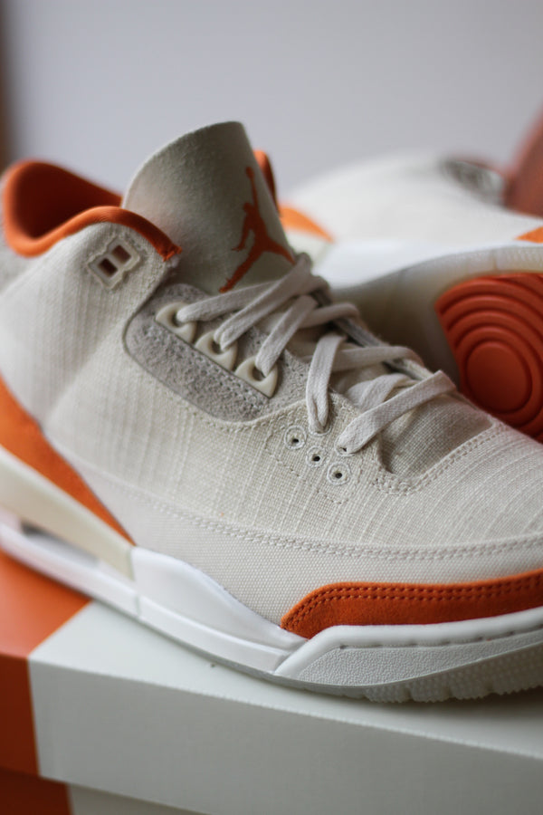 W AIR JORDAN 3 RETRO "FOSSIL/STARFISH-SAIL"